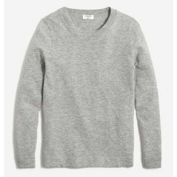 J. Crew Womens Wool Blend Teddy Sweater Size Small Gray Classic Preppy F5199 - Picture 1 of 8